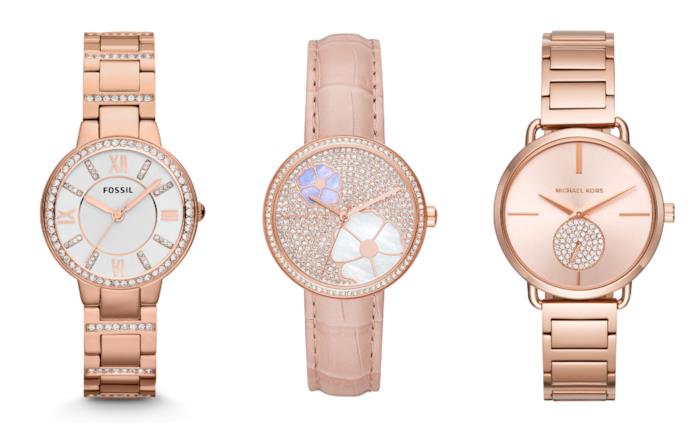 Orologi da polso da donna nella tonalità rosa gold moda estate 2018 Rosa oro, gli orologi di moda per l'estate 2018