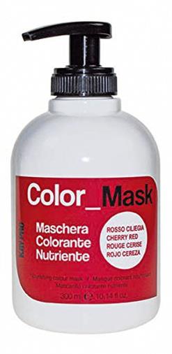 Maschera colorata rosso ciliegia
