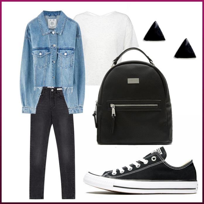 Outfit steet in total denim primaverile Outfit steet in total denim primaverile