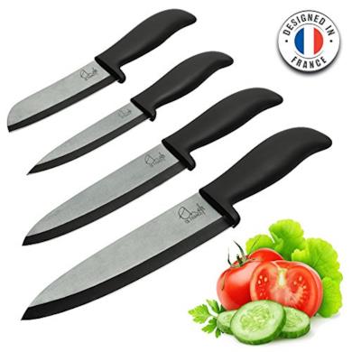 Set 4 coltelli in ceramica