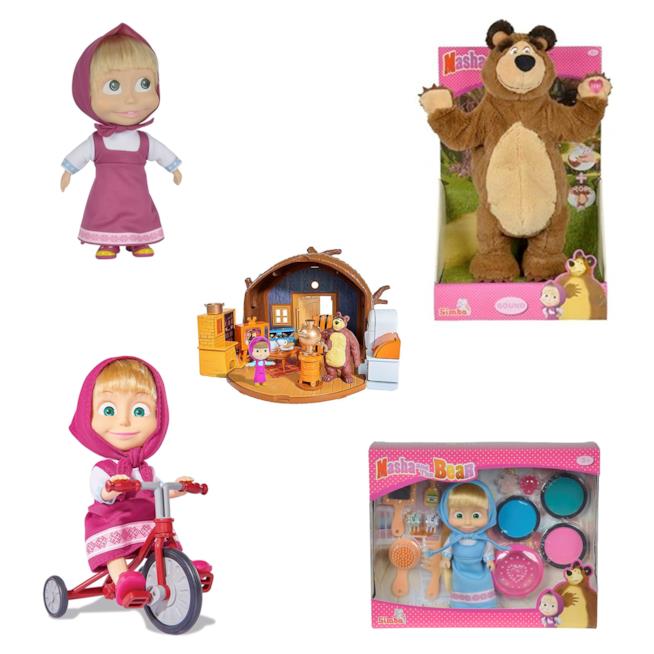 Gadget e giochi di Masha e Orso Bambole e peluches