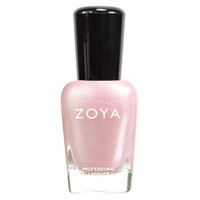 Zoya smalto rosa pallido ricco da glitter