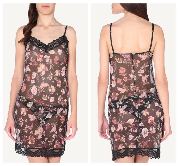 Sottoveste con fiori all over stampati sul tessuto A fiori, la sottoveste di tendenza per l'autunno 2018