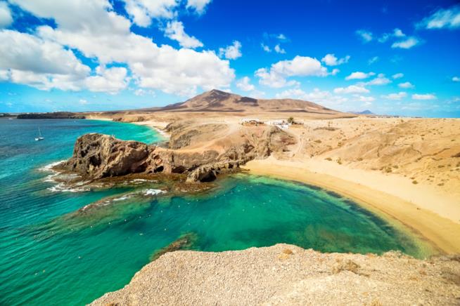 Playa Papagayo a Lanzarote nelle isole Canarie Playa Papagayo alle isole Canarie