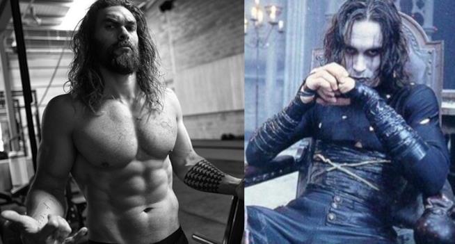 Jason Momoa e Brandon Lee ne Il corvo Jason Momoa e Brandon Lee nei panni del Corvo