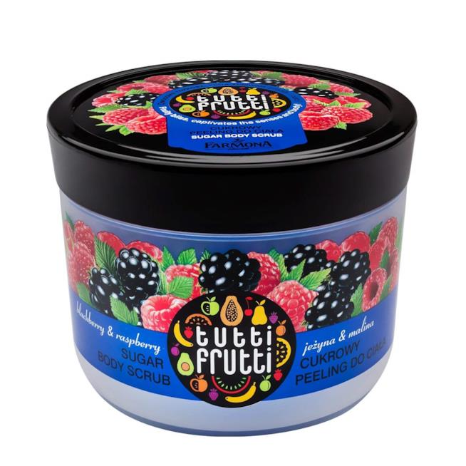 Scrub tutti frutti Confezione dello scrub per il corpo