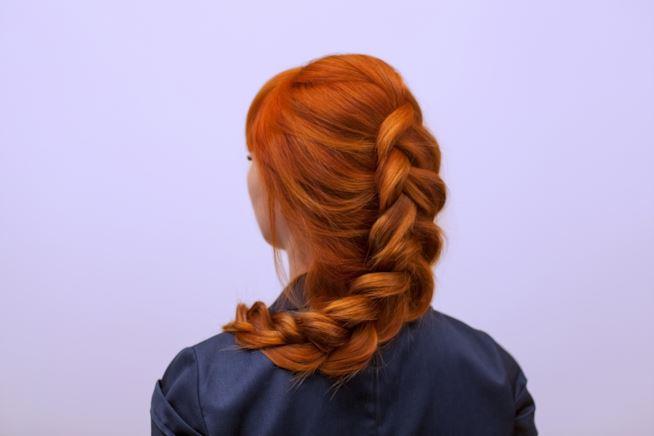 Capelli rossi Capelli rossi con treccia