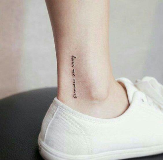 love me more love tattoo
