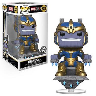 Personaggio in vinile Thanos con trono serie Pop!