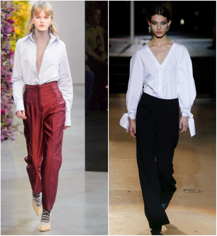 New York Fashion Week 2018: camicia bianca Jason Wu e Carolina Herrera fanno sfilare la camicia bianca alla New York Fashion Week