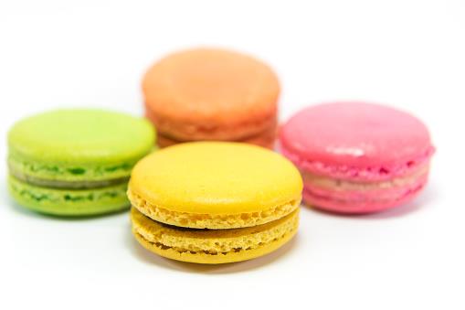 Macaron con farcitura al cioccolato Macaron al cioccolato