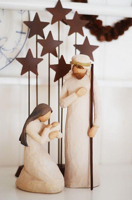 presepe in legno Presepe moderno in legno