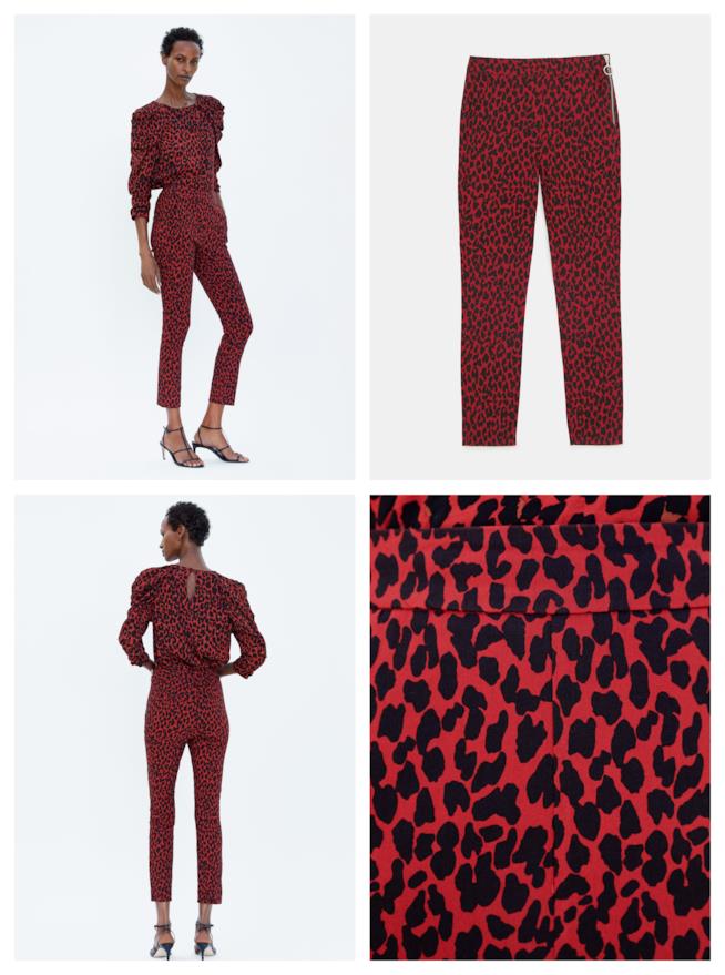 Pantaloni a sigaretta maculati di tendenza per l'autunno inverno 2018-19 Maculati, i pantaloni di moda per l'A/I 2018-19