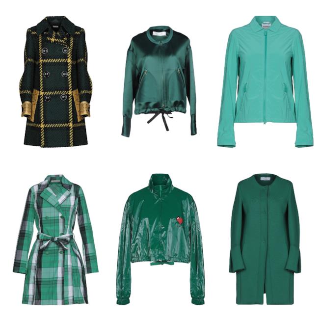 Giacche e cappotti verdi di moda per l'A/I 2018-19 In verde, le giacche e i cappotti di tendenza per l'autunno inverno 2018-19