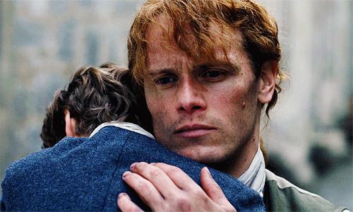 Jamie e Willie Jamie abbraccia triste Willie