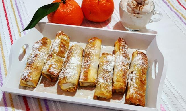 Involtini alla zucca Rotoli croccanti