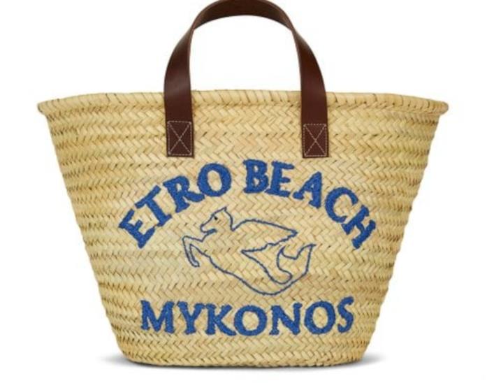 La borsa Etro Beach Borsa di paglia Etro Beach