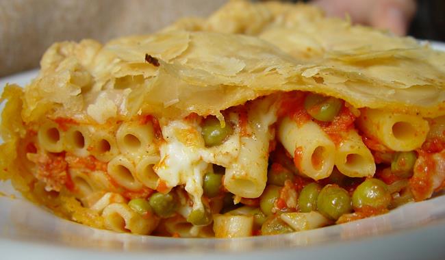 timballo di maccheroni con la pasta sfoglia già pronta Timballo di maccheroni