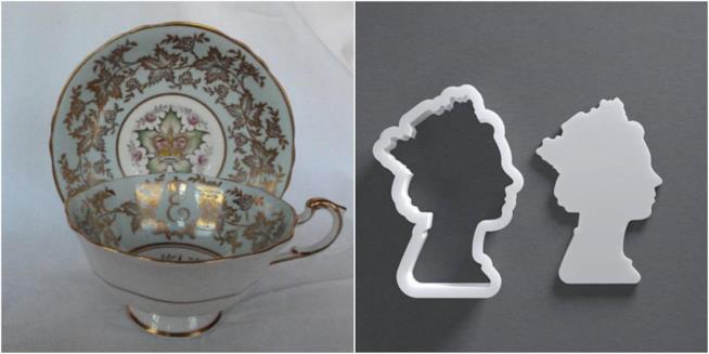 Tazze e biscotti Royal Tazza a tema Royal Wedding e forming per biscotti