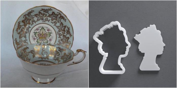 Tazze e biscotti Royal Tazza a tema Royal Wedding e forming per biscotti