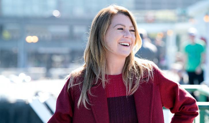Ellen Pompeo nell'episodio 14x07 di Grey's Anatomy Ellen Pompeo è Meredith nell'episodio 14x07 di Grey's Anatomy