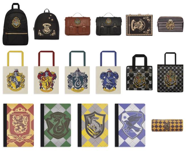 Zaini e borse a tema Harry Potter di Primark Alcune borse e zaini della collezione Harry Potter di Primark
