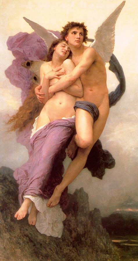 La seconda versione de Il rapimento di Psiche Il rapimento di Psiche