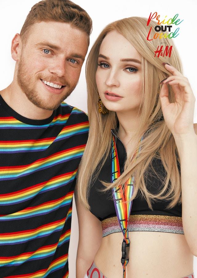 H&M lancerà presto una collezione a sostegno dei diritti gay Gus Kenworthy e Aja, tra i testimonial della capsule