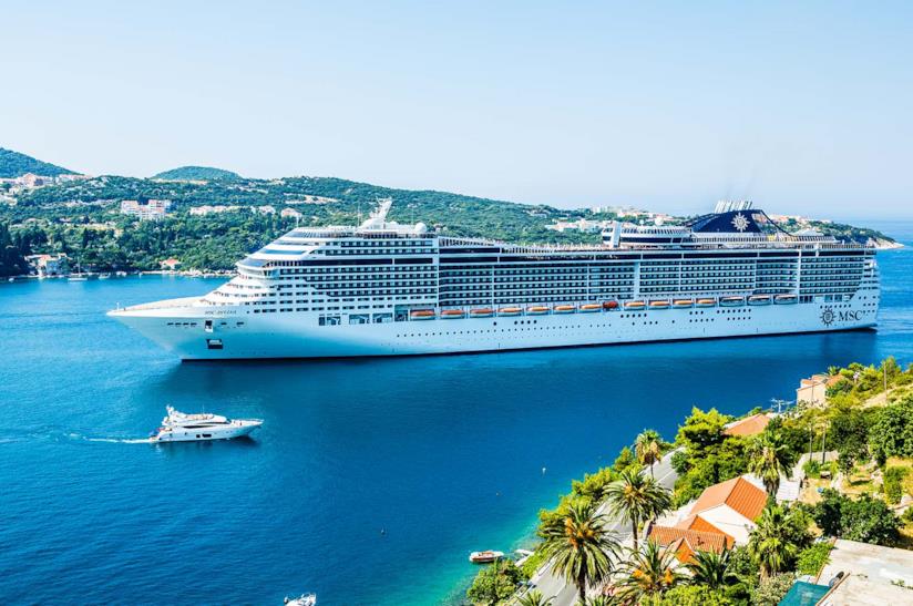 Una nave da crociera Msc Crociere di Capodanno