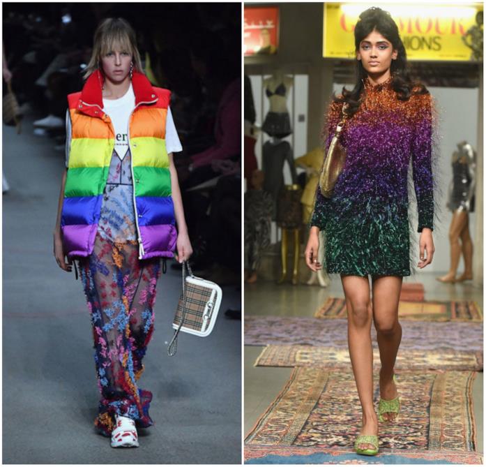 Arcobaleno - London Fashion Week Look Burberry e Hashish