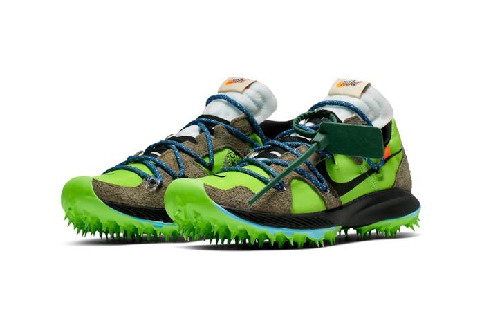 Off-White x Nike Zoom Terra Kiger 5 sneaker electric green Off-White x Nike Zoom Terra Kiger 5 sneaker electric green