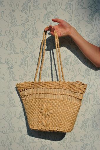 Borsa di paglia vintage