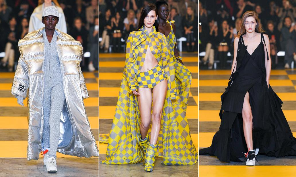 Tre look della sfilata off-white
