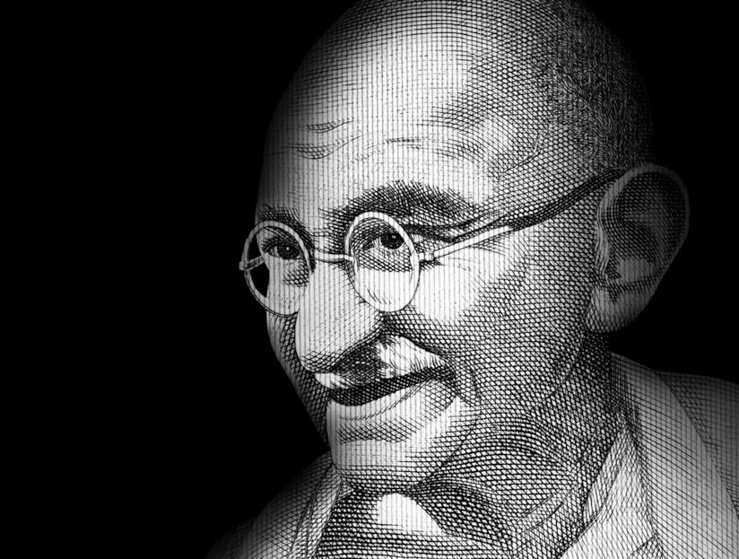 Frasi di Gandhi Ritratto di Gandhi