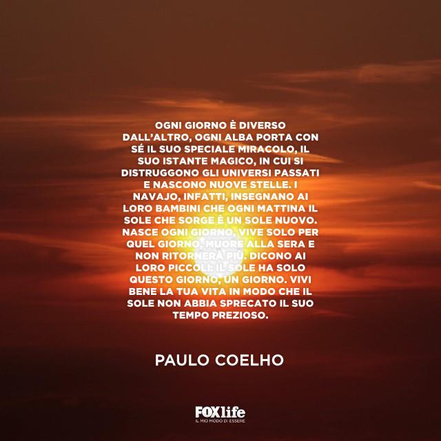 Frase Coelho Sole che sorge