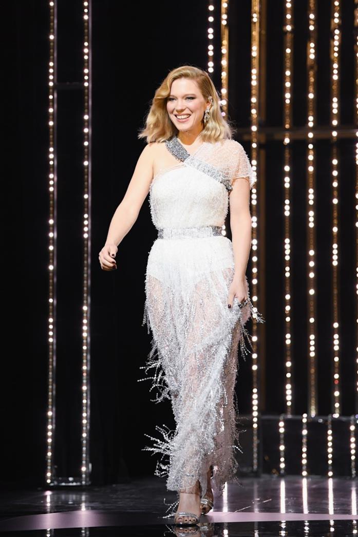 Léa Seydoux Léa Seydoux in primo piano alla cerimonia d'apertura di Cannes