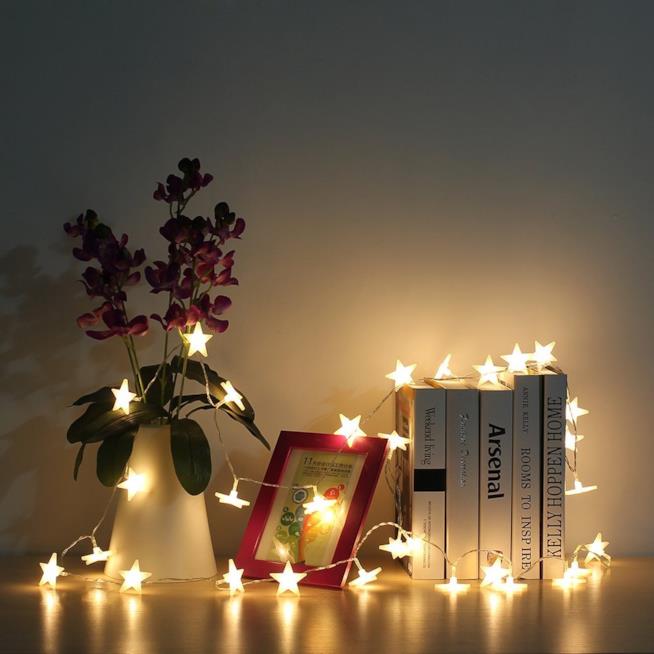 Luci a LED decorative Catena di luci a LED a forma di stelle