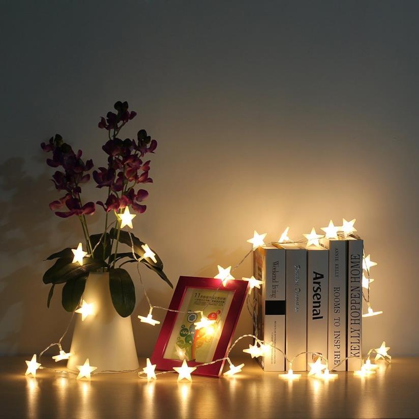 Luci a LED decorative Catena di luci a LED a forma di stelle