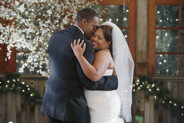 Ben e Miranda in una scena del loro matrimonio Il matrimonio di Ben e Miranda in Grey's Anatomy