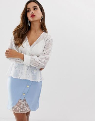 Blusa in pizzo sangallo