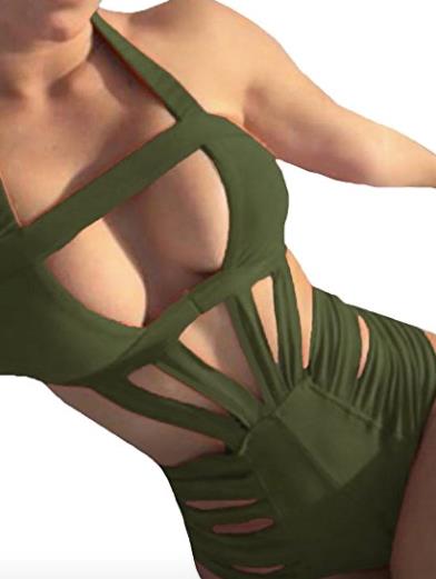 Costume verde Costume simile a quello di Britney Spears firmato ZKESS