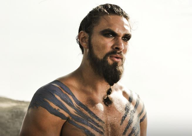 Jason Momoa come Khal Drogo ne Il trono di spade Jason Momoa nei panni di Khal Drogo
