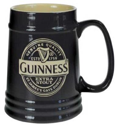 Guinness - Boccale da birra in ceramica, 1 pinta