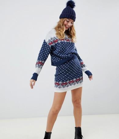 Petite Co-ord - Gonna natalizia con motivo
