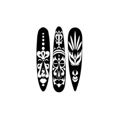 Maschere africane trittico