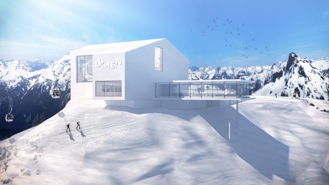 Lumen: ha aperto a dicembre 2018, a Plan de Corones il museo a 2265 metri dedicato alla fotografia di montagna Render di LUMEN