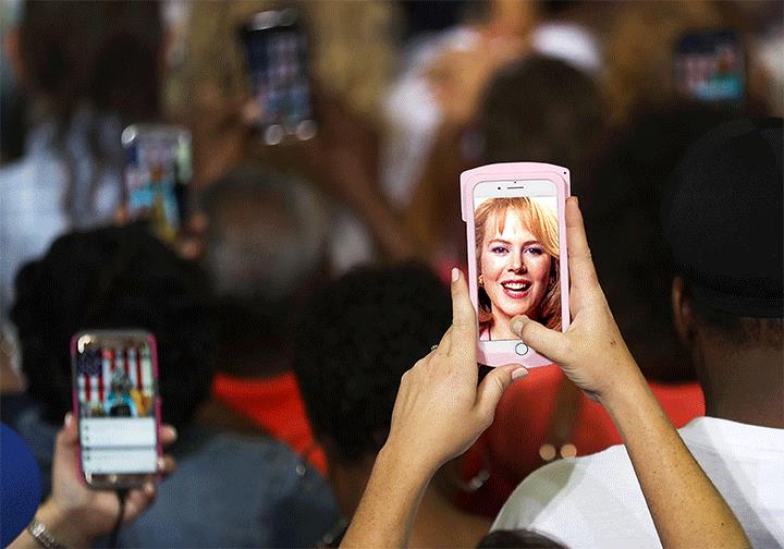 Nicole Kidman Nicole Kidman sullo schermo dello smartphone