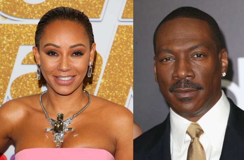 Mel B e Eddie Murphy La cantante Mel B e l'attore Eddie Murphy