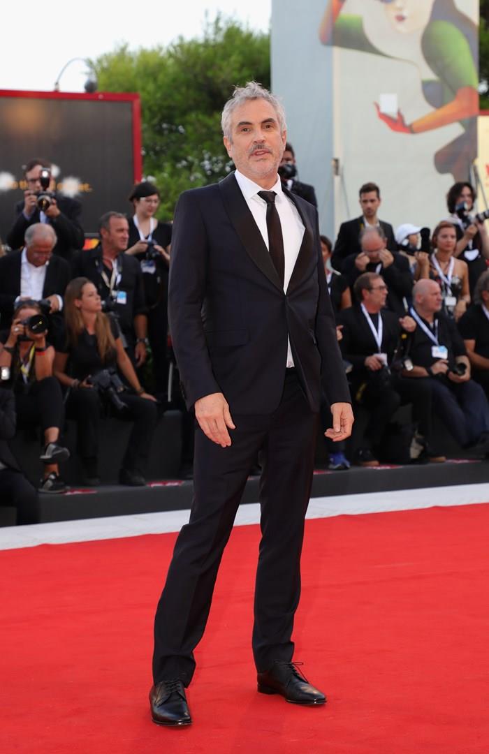 Alfonso Cuarón a Venezia 75 Alfonso Cuarón sul tappeto rosso a Venezia 75