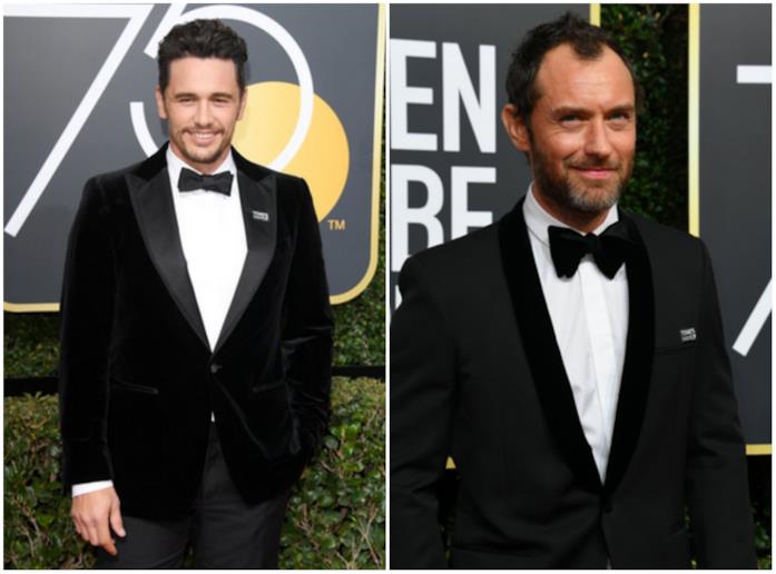 Giacche velluto - Golden Globes James Franco e Jude Law ai Golden Globes 2018